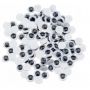 Samoprzylepne Oczy Brewis ruchome 8mm, 120szt - 2